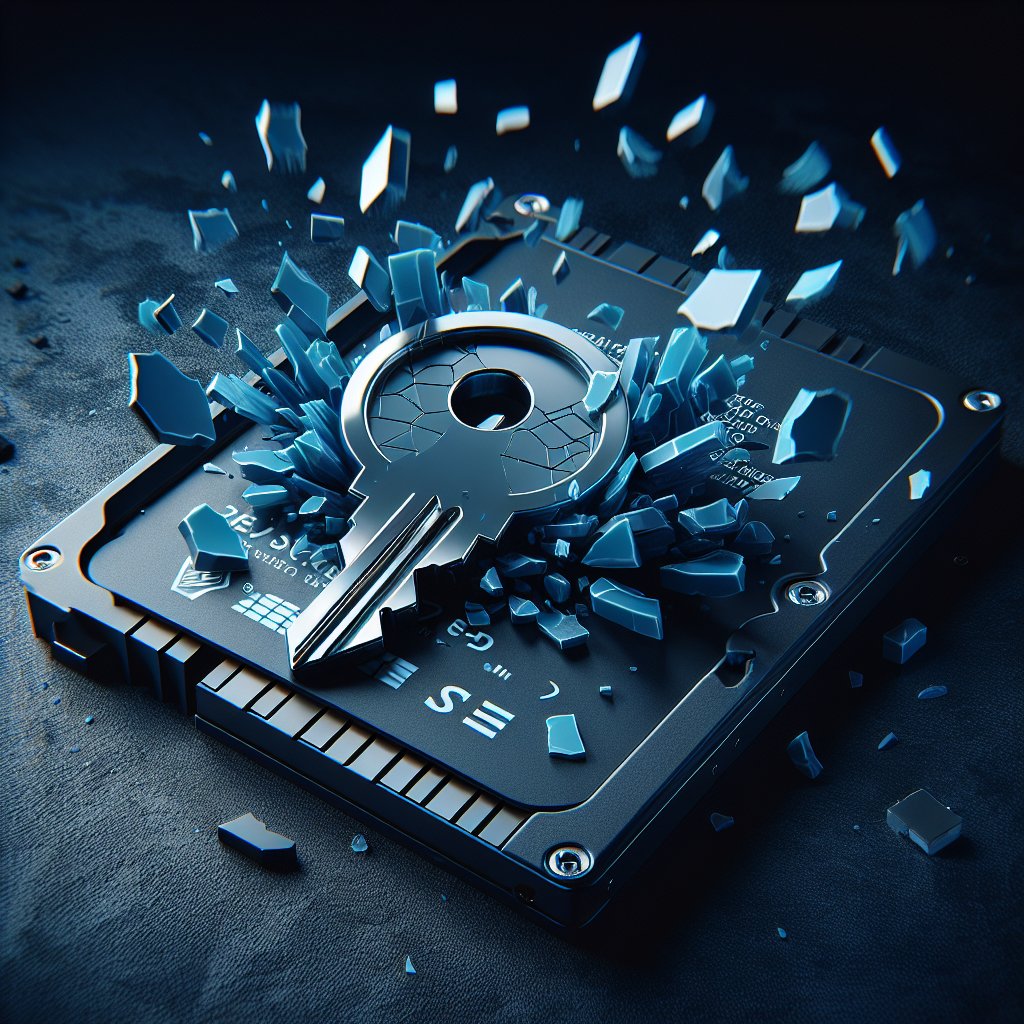 Encryption key shattering into fragments