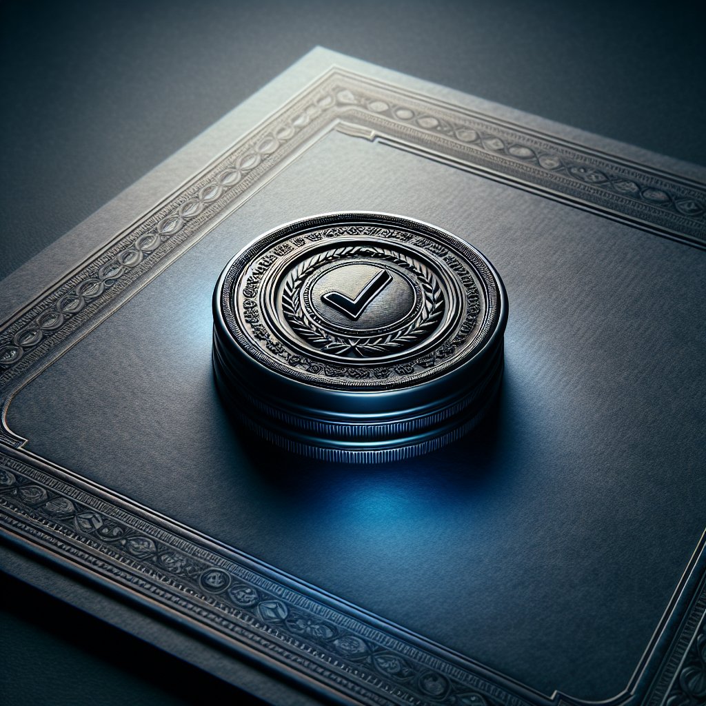 Certificate of erasure seal close-up