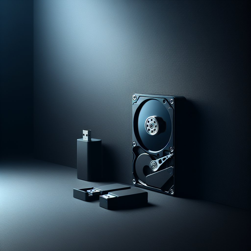 Simple USB drive and hard drive